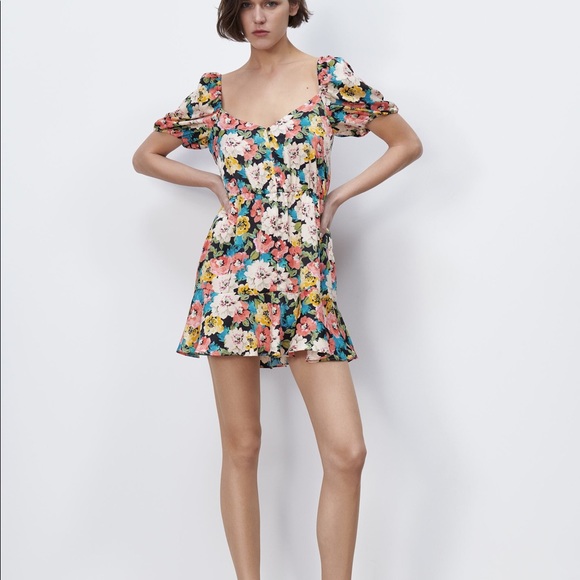 Zara Dresses Zara Floral Print Dress Poshmark